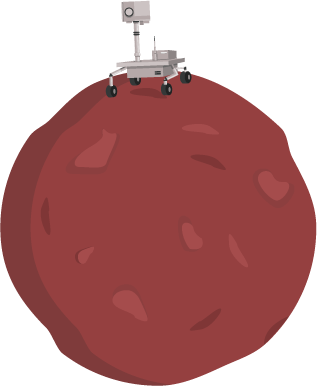 Rover on the planet
