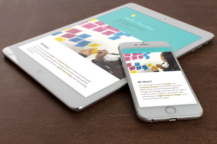 personal website responsive
